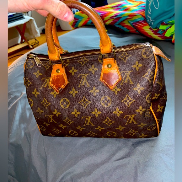 Louis Vuitton Speedy brown handbag real and genuine - Picture 5 of 11
